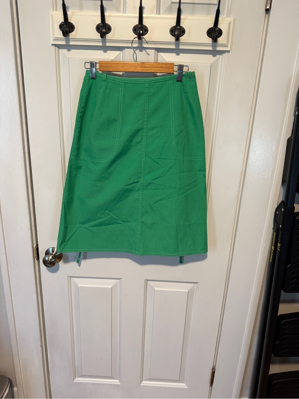 Koret Green A-Line Wrap Women's Skirt